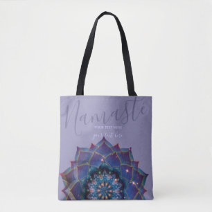 Nebula Bloom Mandala Tote Bag
