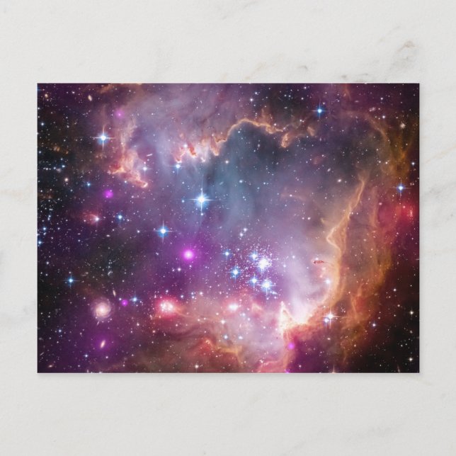 Nebula bright space stars galaxy hipster geek cool postcard (Front)