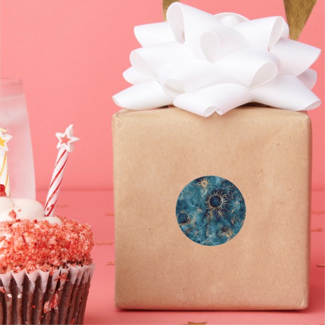 Nebula Dark Sun Custom Astronomy Envelope Seal (Party)