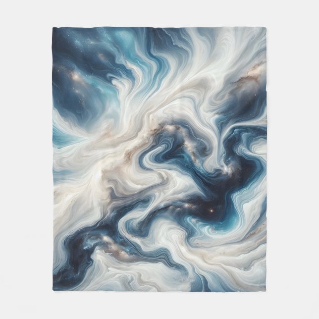 Nebula Flow Fleece Blanket (Front)