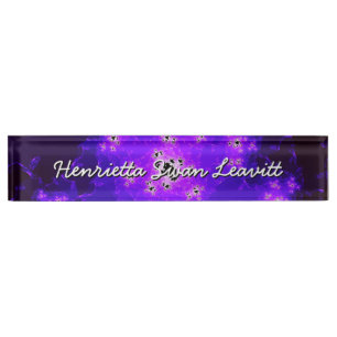 Nebula Fractal Desk Nameplate