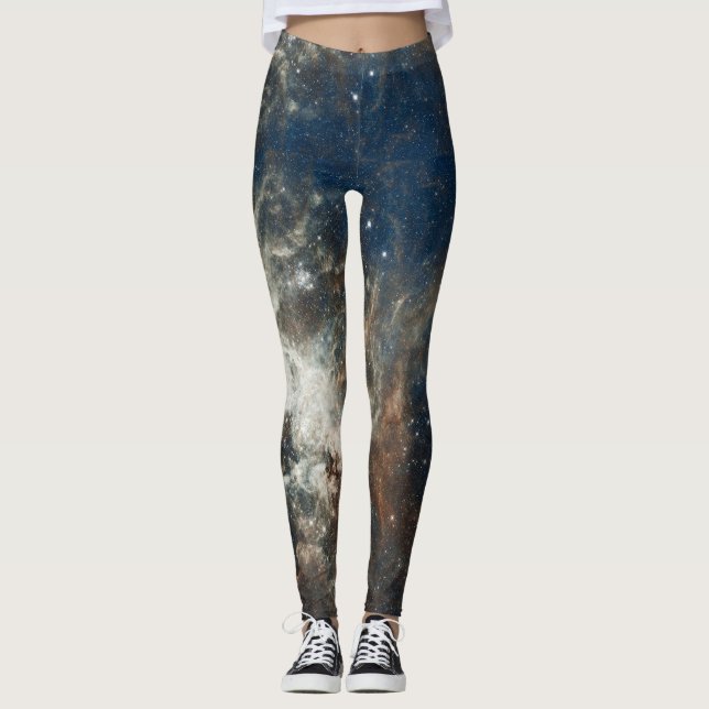 Nebula indigo celestial Leggings (Front)