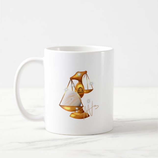 Nebula Libra Venus Zodiac Coffee Mug (Left)