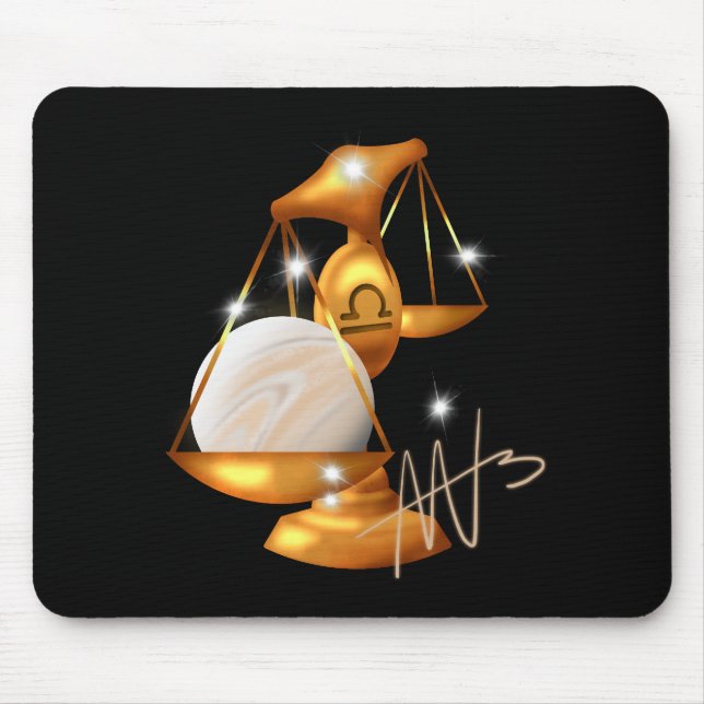 Nebula Libra Venus Zodiac Mouse Pad (Front)