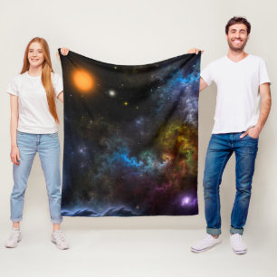 Nebula Menagerie Fleece Blanket