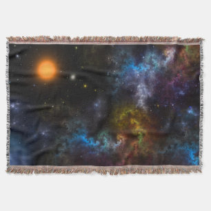 Nebula Menagerie Throw Blanket
