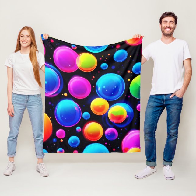 Nebula of Bubbles Fleece Blanket (In Situ)