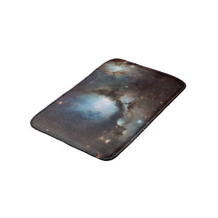 Nebula Orion Astronomy blue brown beige sky stars Bath Mat