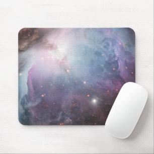 Nebula Orion Astronomy blue brown beige sky stars Mouse Pad