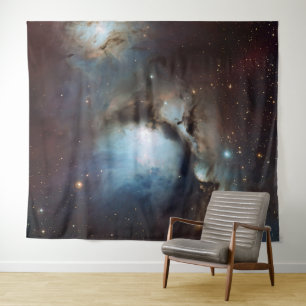 Nebula Orion Astronomy blue brown beige sky stars Tapestry