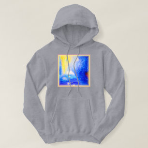Nebula Stars Blue, Yellow and Milky White. Buy Now Hoodie