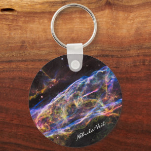 Nebula Veil, Hubble Astronomy / Galaxy Key Ring