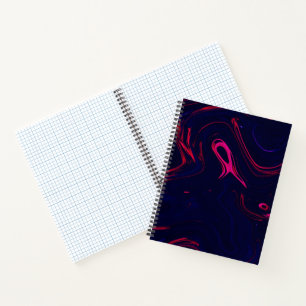 Nebula's Celestial Ballet A Watercolor.. Spiral Notebook