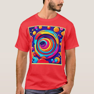 Nebula's Colourful Cosmic Vortex Art T-Shirt