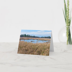 necedah sedge meadow wetlands and forest thank you card