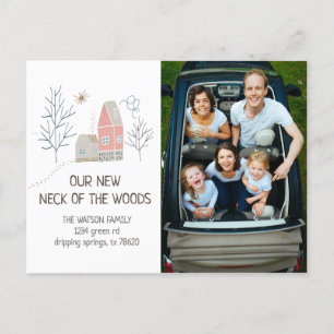 Neck of the woods Moving Announcement Postcard
