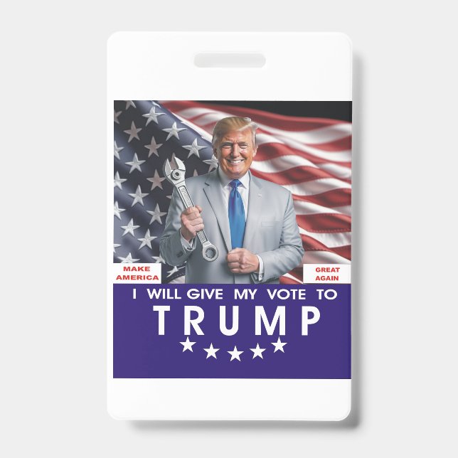 neck ribbon id card badge (Front)