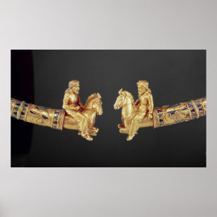 Neck ring in the form of Scythian horsemen Poster