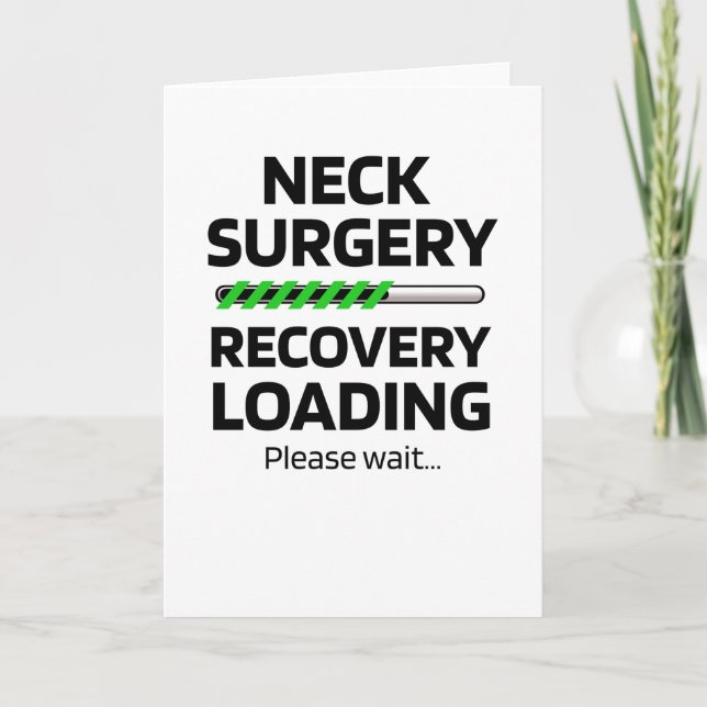 Neck Surgery Recovery Gift | Neck Surgery Survivor Card (Front)