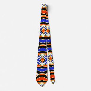 Neck Tie, A multicolor fabric print pattern design Tie