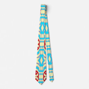 Neck Tie, A multicolor fabric print pattern design Tie