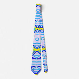 Neck Tie, A multicolor fabric print pattern design Tie