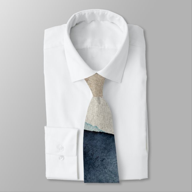Neck Tie - Abstract Blue (Tied)