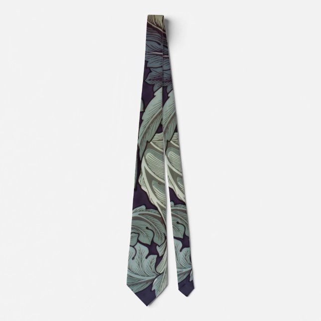 Neck Tie - Green Floiage (Front)