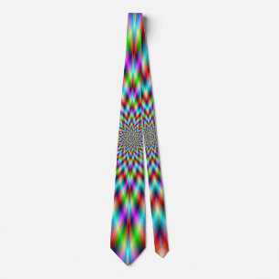 Neck Tie Neon Star Exploding