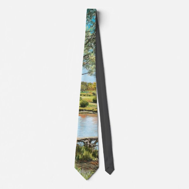 Neck Tie - 'Surveying a Sunlit Plain' (Front)
