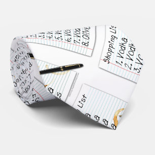 NECK TIE - VODKA SHOPPING LIST