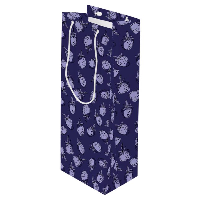 Neck Tie Wine Gift Bag (Front Angled)