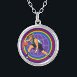 Necklace<br><div class="desc">Size: Small Keep your favourite image, design, or words of inspiration close your heart with this beautiful, custom made, sterling silver plated necklace. Choose from a number of options like size, style, and colour for the perfect accessory or a heartfelt present. The necklace arrives in a special black felt bag...</div>