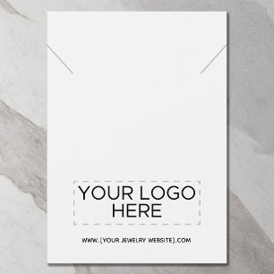Necklace Add Your Logo Jewellery Display Card