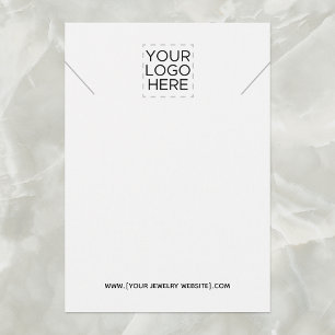 Necklace Add Your Logo Jewellery Display Card