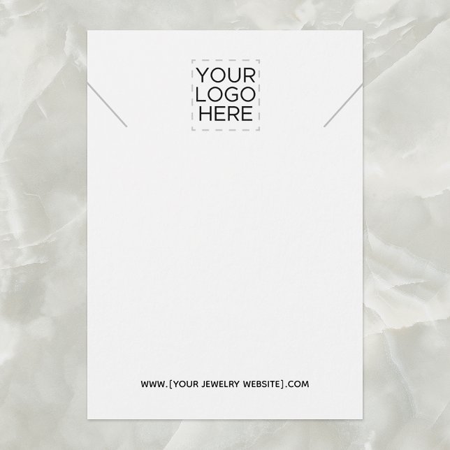 Necklace Add Your Logo Jewellery Display Card (Creator Uploaded)