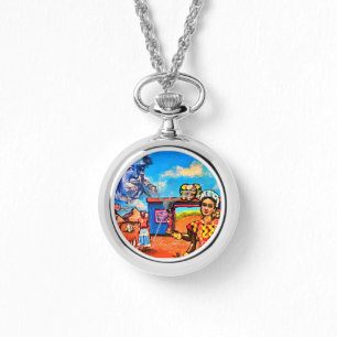 Necklace Alloy Photo Watch