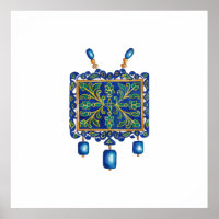 Necklace blue