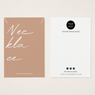Necklace Display Business Card