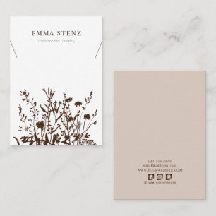 Necklace Display Card • Earthy Floral Social Media