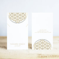 Necklace Display Card • Gold Blume des Lebens