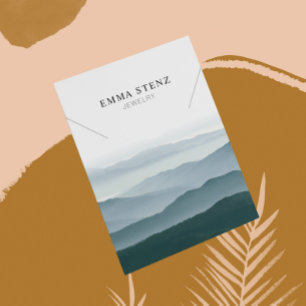 Necklace Display Card • Pastel Mountain Range