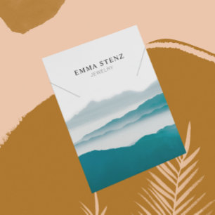 © Necklace Display Card • Pastel Mountain Range