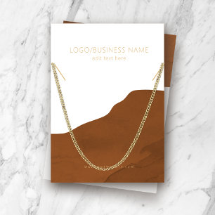 Necklace Jewellery Display Card