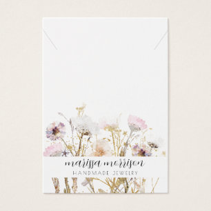 Necklace Jewellery Pink Gold Wildflowers Display