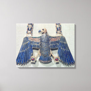 Necklace with vulture pendant canvas print