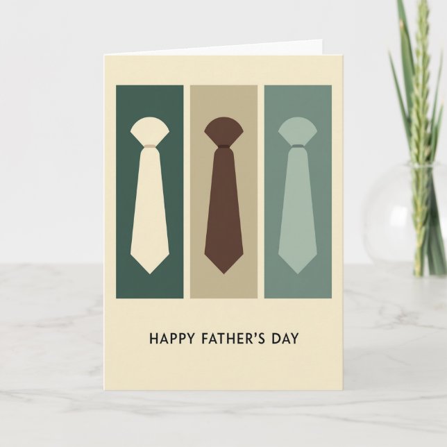 Necktie Fathers Day Art Card (Front)