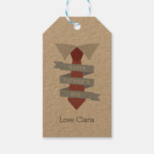 Necktie Father's Day Gift Tag