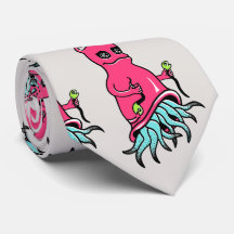 Necktie printed with a comic personage