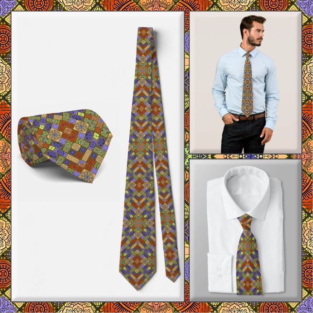 NECKTIE - Red/Blue/Green & More - Colourful Patter (Creator Uploaded)